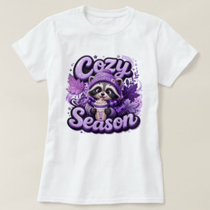 Camisa de mapache de otoño acogedor, deliciosa esp