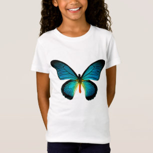 Camisa de mariposa azul