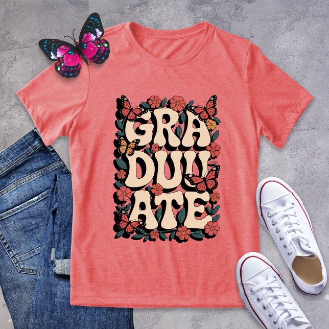 Camisa de Mariposa Graduada - Graduación Retro Neg (Subido por el creador)