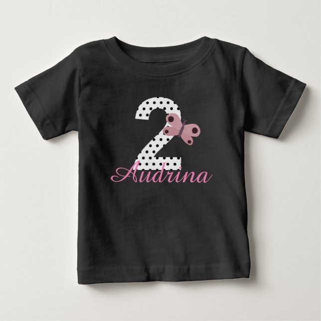 Camisa de mariposa personalizada para Chicas de cu (Anverso)