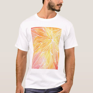 Camisa de mármol anaranjada