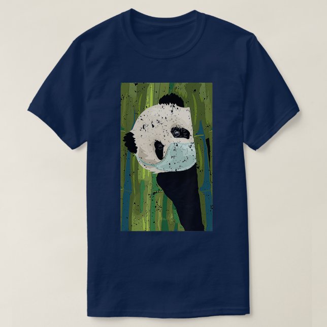 Camisa de máscara facial Panda Divertido regalo Cu (Diseño del anverso)