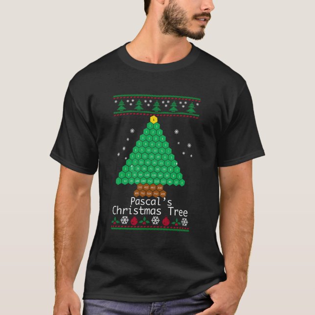 Camisa De Matemáticas De Barro De Árbol De Navidad (Anverso)