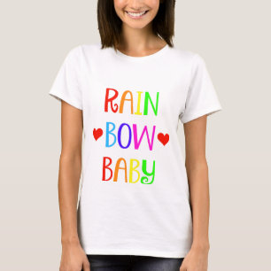 Camisa de maternidad del bebé del arco iris con