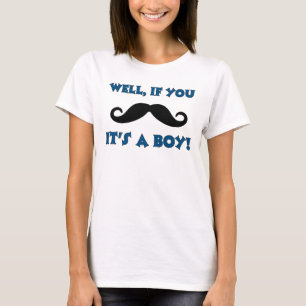 Camisa de maternidad divertida del bigote