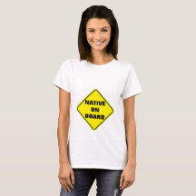Camisa de maternidad "nativa a bordo"