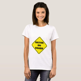 Camisa de maternidad "nativa a bordo"