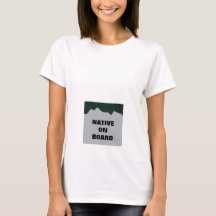 Camisa de maternidad "nativa a bordo" - Placa de l