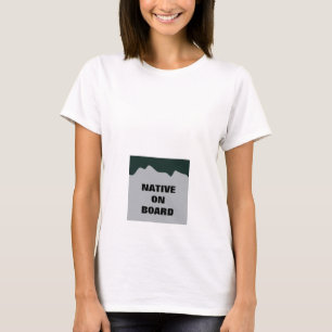 Camisa de maternidad "nativa a bordo" - Placa de l