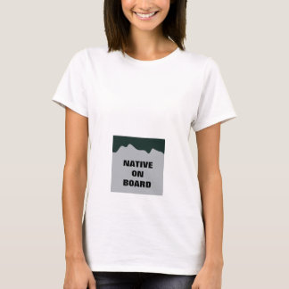 Camisa de maternidad "nativa a bordo" - Placa de l