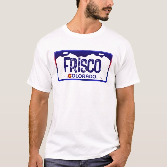 Camisa de matrícula azul de Frisco Colorado (Anverso)