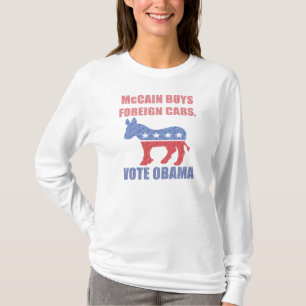 Camisa de McCain Compra Coches Extranjeros Vota po