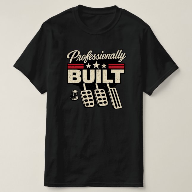 Camisa de mecánica retro construida con precisión, (Diseño del anverso)
