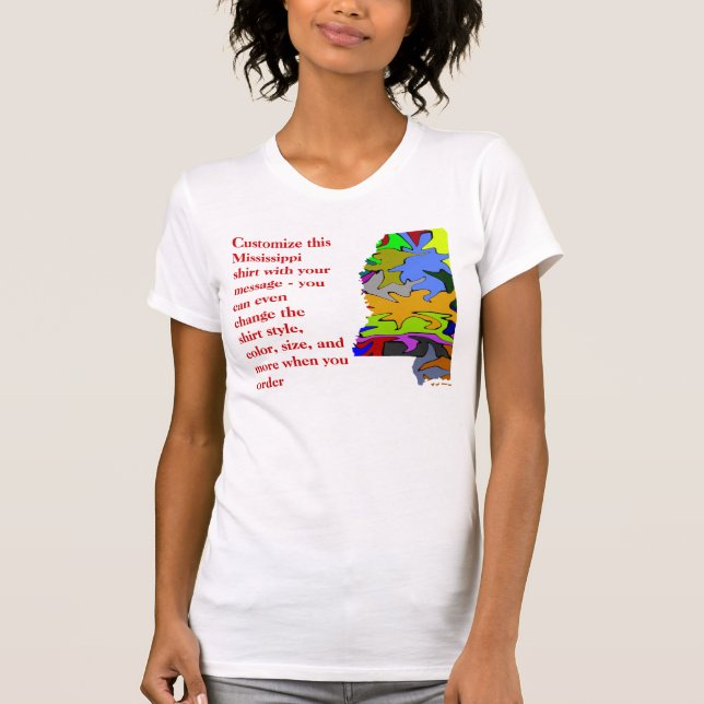 Camisa de Mississippi - personalizado con la (Anverso)