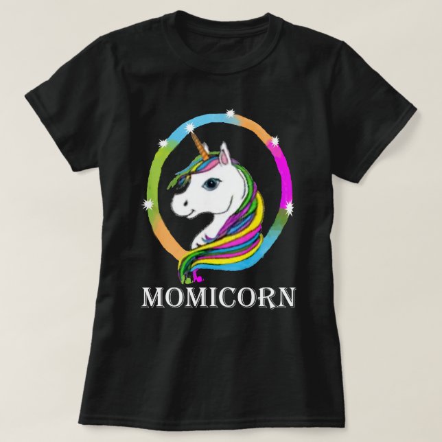 Camisa de Momicorn, regalo para las mamáes, mamá (Diseño del anverso)