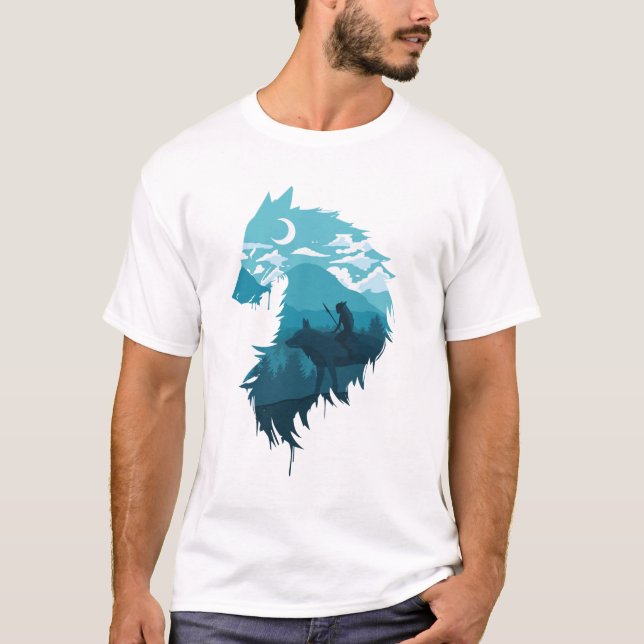 camisa de mononoke princesa, tee de cocina. (Anverso)