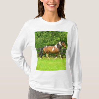 Camisa de mujer con estampa de caballo calico caba