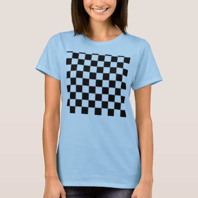 Camisa de mujer con patrón de chequeo (Anverso)