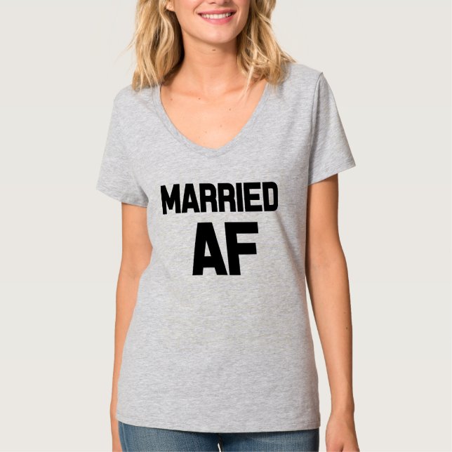 Camisa de mujer divertida de AF casada (Anverso)