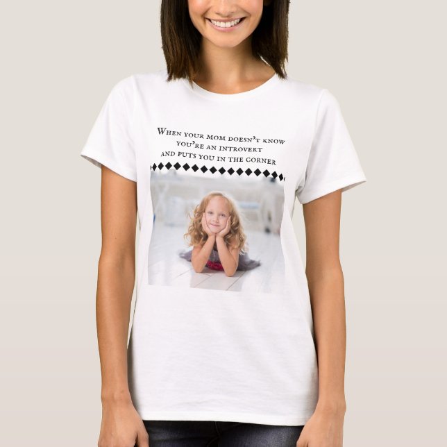 Camisa de mujer Meme para presentar (Anverso)