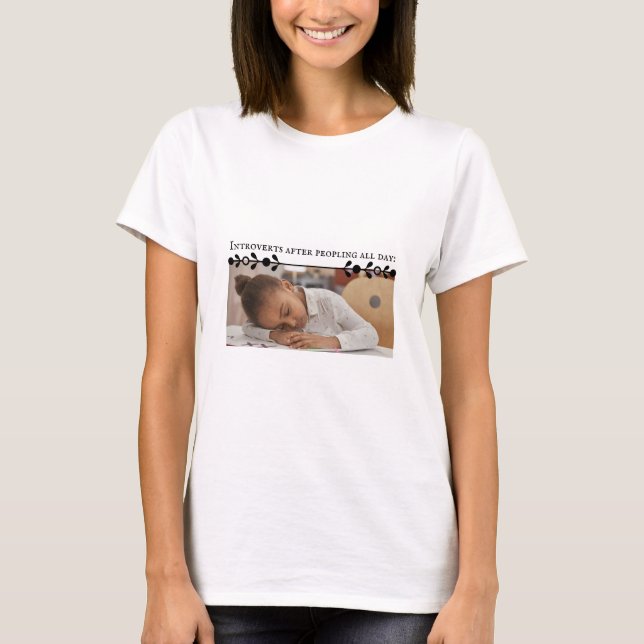 Camisa de mujer Meme para presentar (Anverso)