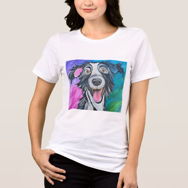 CAMISA DE MUJER "PERRO FELIZ" (Anverso)