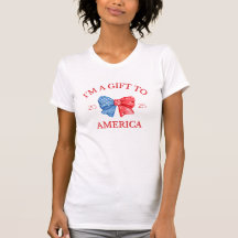 Camisa de Mujeres Americana | Soy un regalo para e