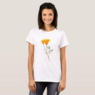 Camisa de mujeres de amapola de California