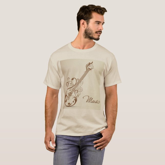 Camisa de música de guitarra (Anverso completo)