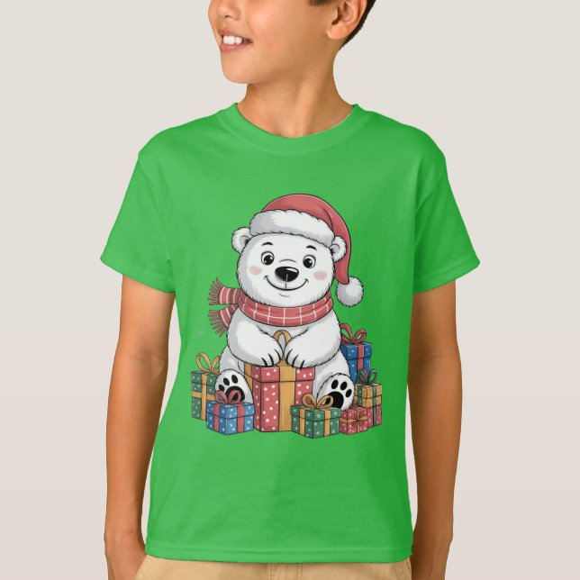 Camisa de Navidades amables para niños (Anverso)
