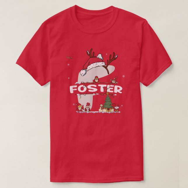 Camisa de Navidades de Foster con Nombre de Póster (Diseño del anverso)