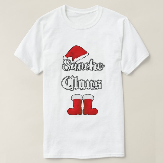 Camisa de Navidades divertidos de Sancho Claus (Diseño del anverso)