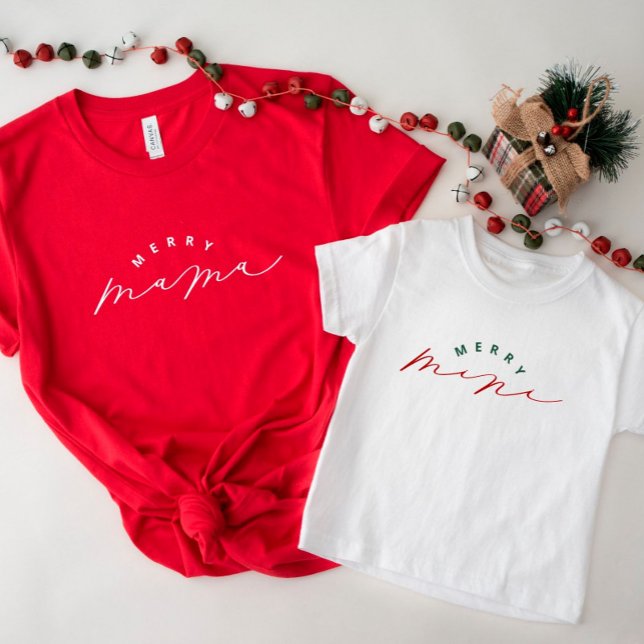 Camisa de Navidades Merry Mama Script (Subido por el creador)