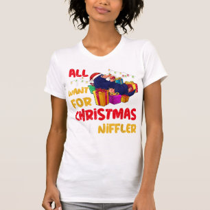Camisa de Navidades Niffler, todo lo que quiero Na