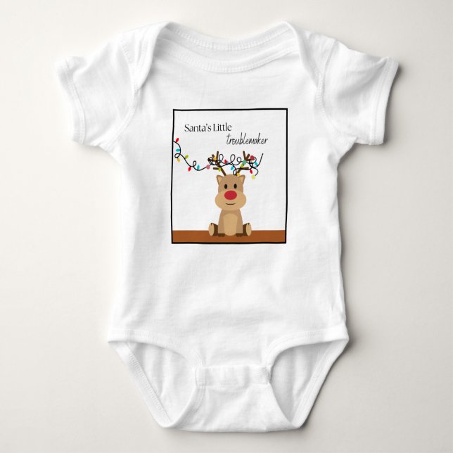 Camisa de navidades, pequeño alborotador de Santa (Anverso)
