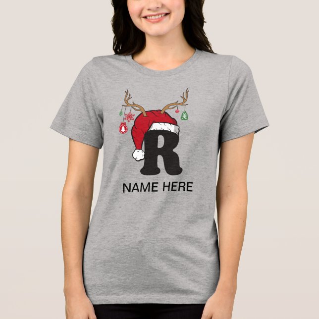 Camisa de Navidades personalizados con nombre (Anverso)