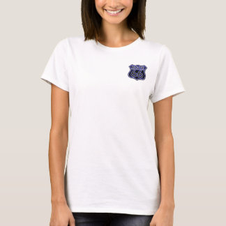Camisa de neón de la señal de tráfico del azul de