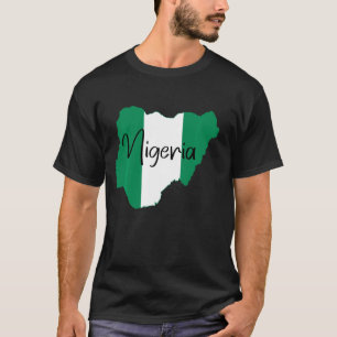 Camisa de Nigeria, bandera de Nigeria, camisa de N