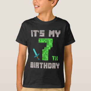 Camisa de niño cumpleaños es mi sétimo juego de az