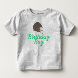 Camisa de niño de cumpleaños de fútbol