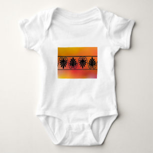 Camisa de niño de la frontera roja y Naranja