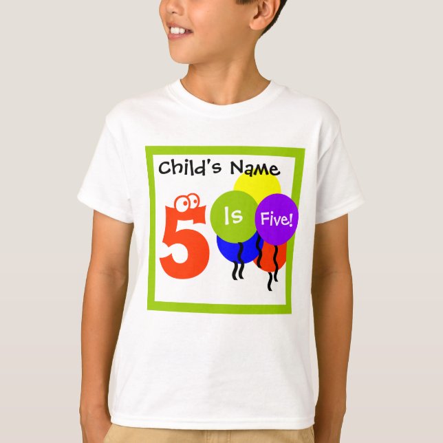 Camisa de niño personalizado: rellene el nombre "i (Anverso)
