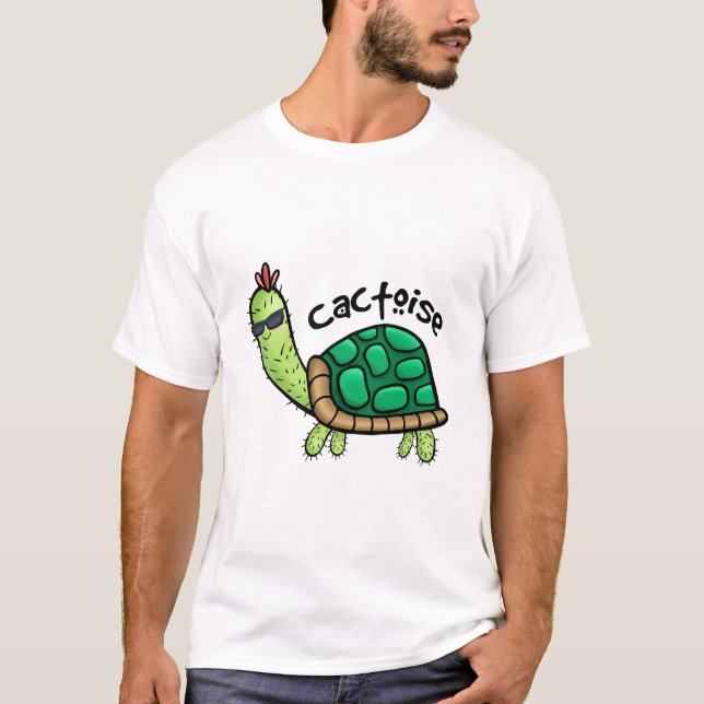 CAMISA DE NIÑO TORTUGA DIVERTIDA CACTUS CACTOISE (Anverso)