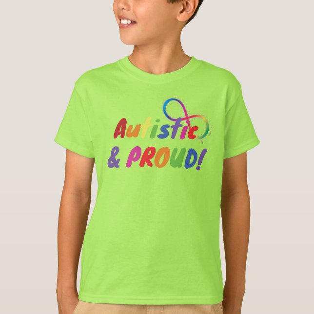 Camisa de niños con orgullo autista (Anverso)