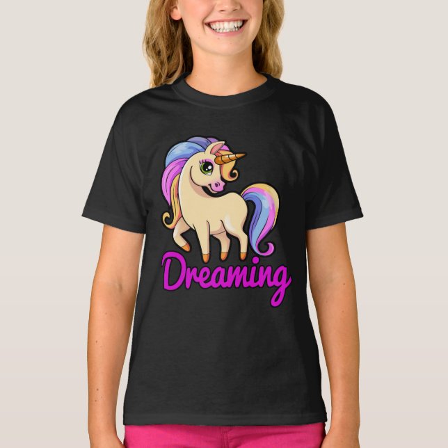 Camisa de niños de arco iris de bonito de soñación (Anverso)