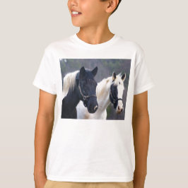 Camisa de niños de caballo doble