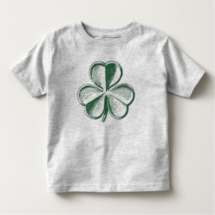 Camisa de niños de St. Patrick's Day Shamrock