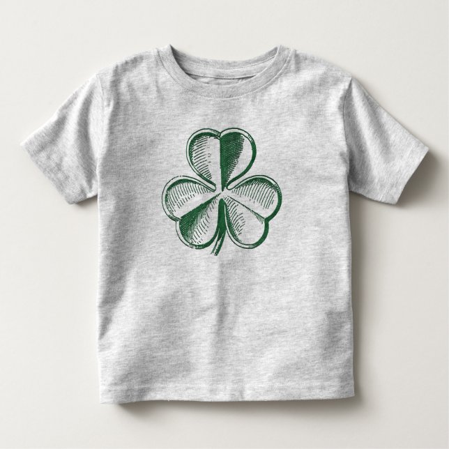 Camisa de niños de St. Patrick's Day Shamrock (Anverso)