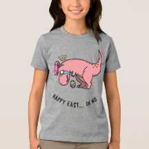Camisa de niños en la lucha de Pascua en T-Rex