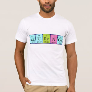 Camisa de nombre de mesa periódica Laurence